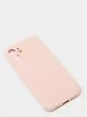 Пудровый чехол с бархатом внутри и вырезами под защиты камеры для iPhone 12