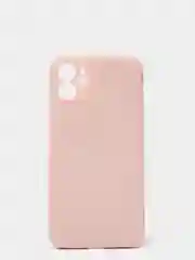 Пудровый чехол с бархатом внутри и вырезами под защиты камеры для iPhone 12