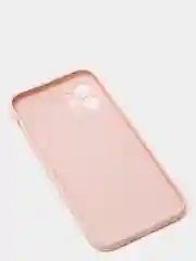 Пудровый чехол с бархатом внутри и вырезами под защиты камеры для iPhone 12