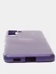 Фиолетовый чехол с бархатом внутри для Samsung S21 PLUS / S21+