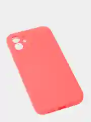 Красный чехол с бархатом внутри и вырезами под защиты камеры для iPhone 12