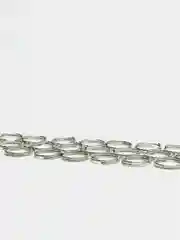 Серебряный кольцо соединительное, витое, 30 штук