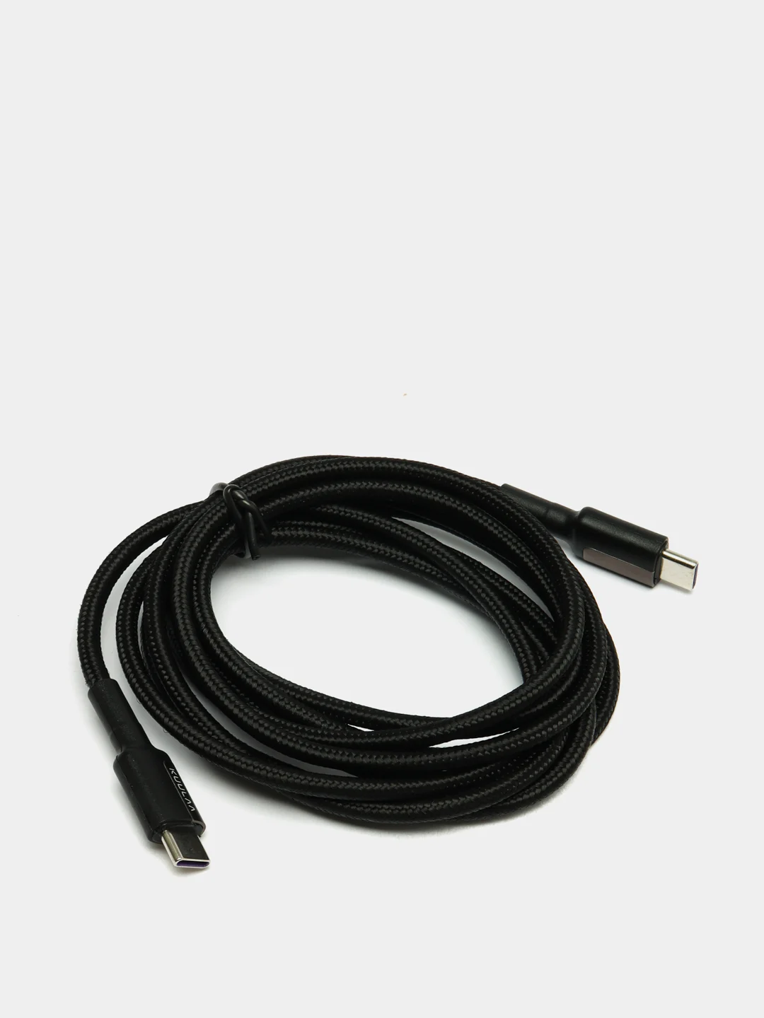 Черный кабель быстрой зарядки для ноутбуков Type-C=Type-C 60w QC4.0 /PD