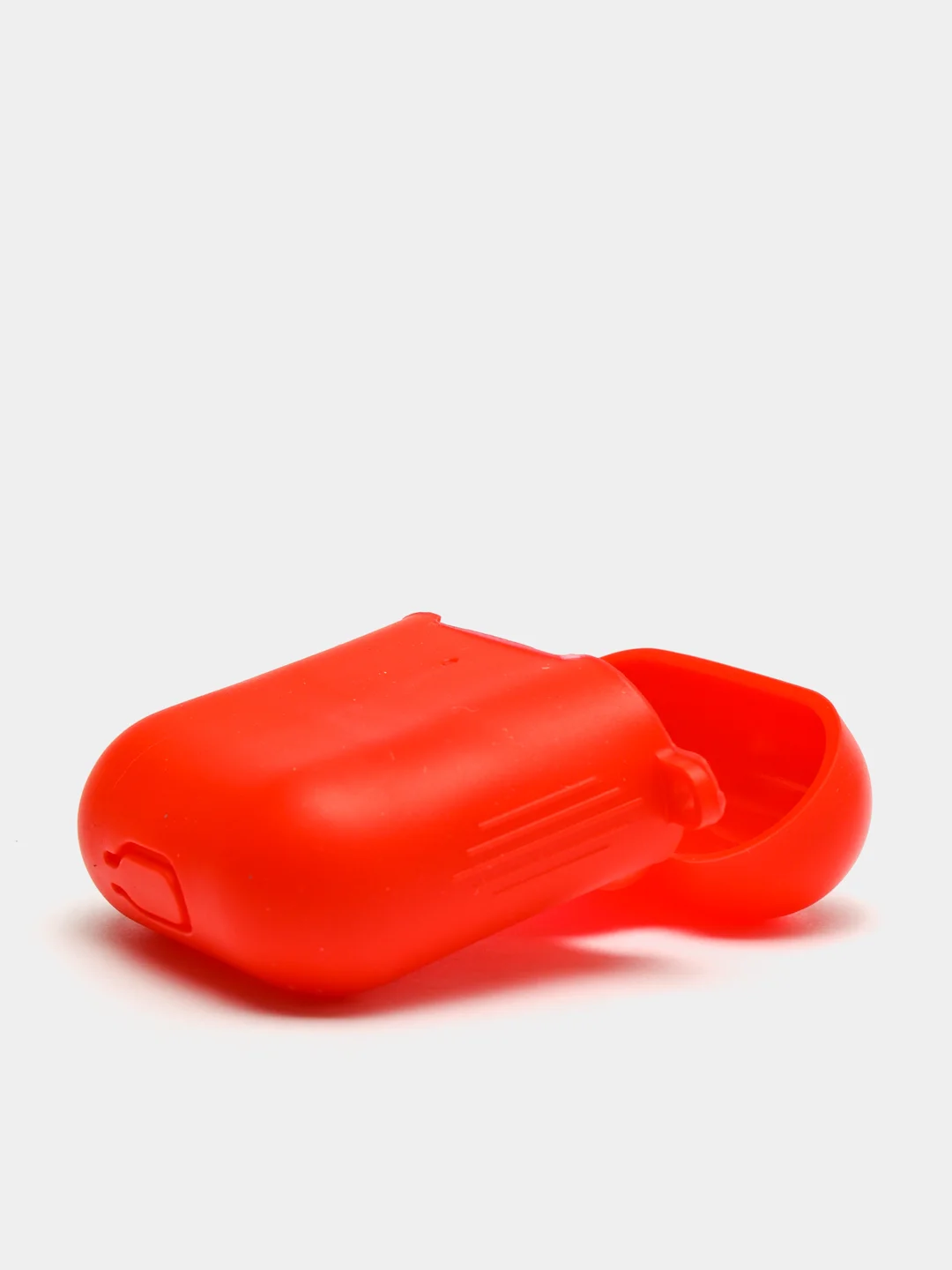 Красный силиконовый чехол для беспроводных наушников AirPods