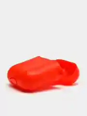 Красный силиконовый чехол для беспроводных наушников AirPods