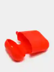 Красный силиконовый чехол для беспроводных наушников AirPods