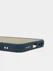 Темно-синий чехол Xiaomi Redmi 9 (Сяоми Редми 9) пластиковый матовый с цветными кнопками