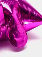 Фуксия фольгированный шар-звезда 25см