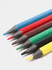 Карандаши цветные, пластик, заточенные