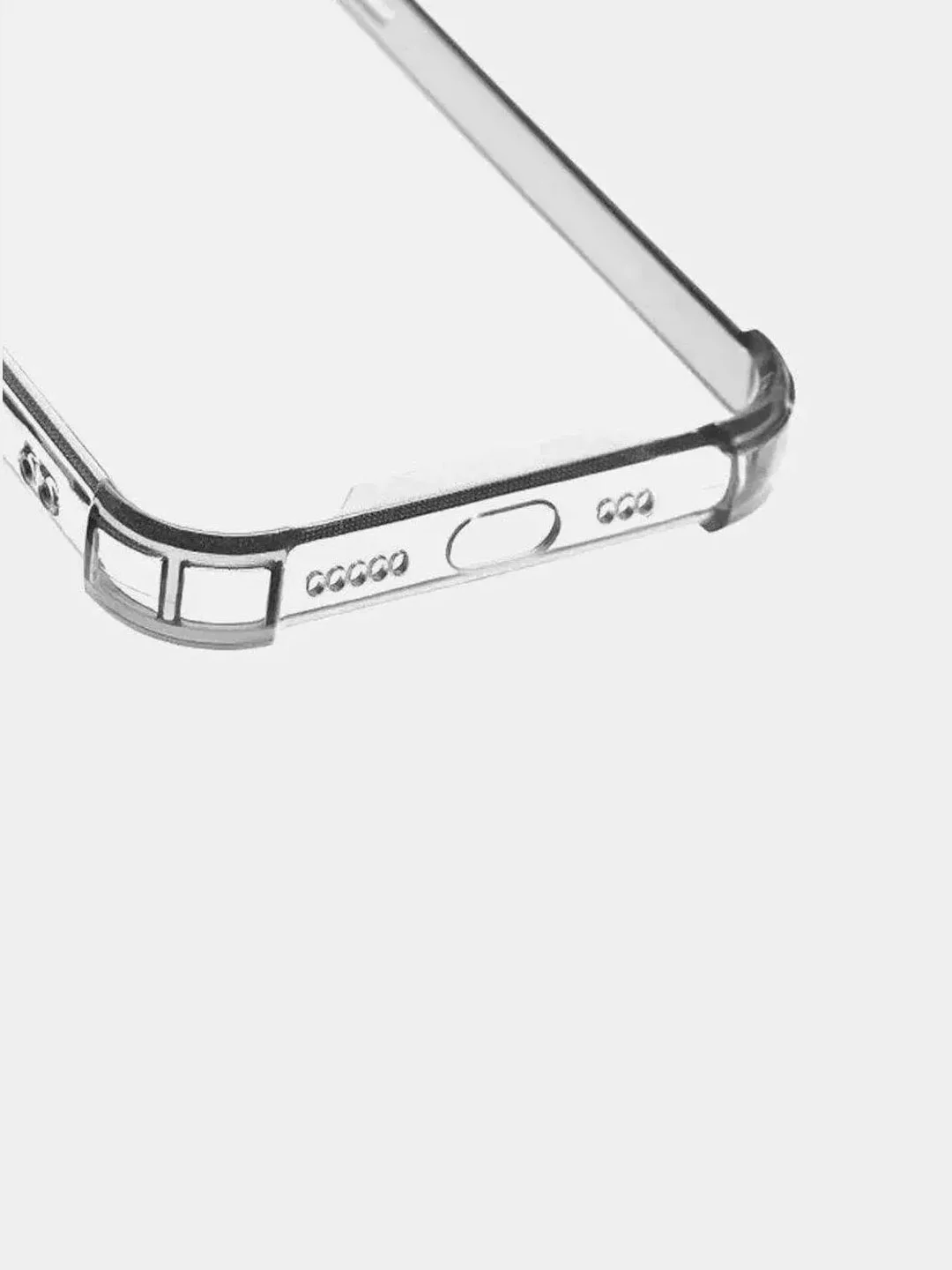 Чехол с защитой для iPhone (Айфон) 6s, 7, 8 Plus, SE, 20, X, XS, XR, 11 Pro Max, 12 Mini, 13, 14, прозрачный