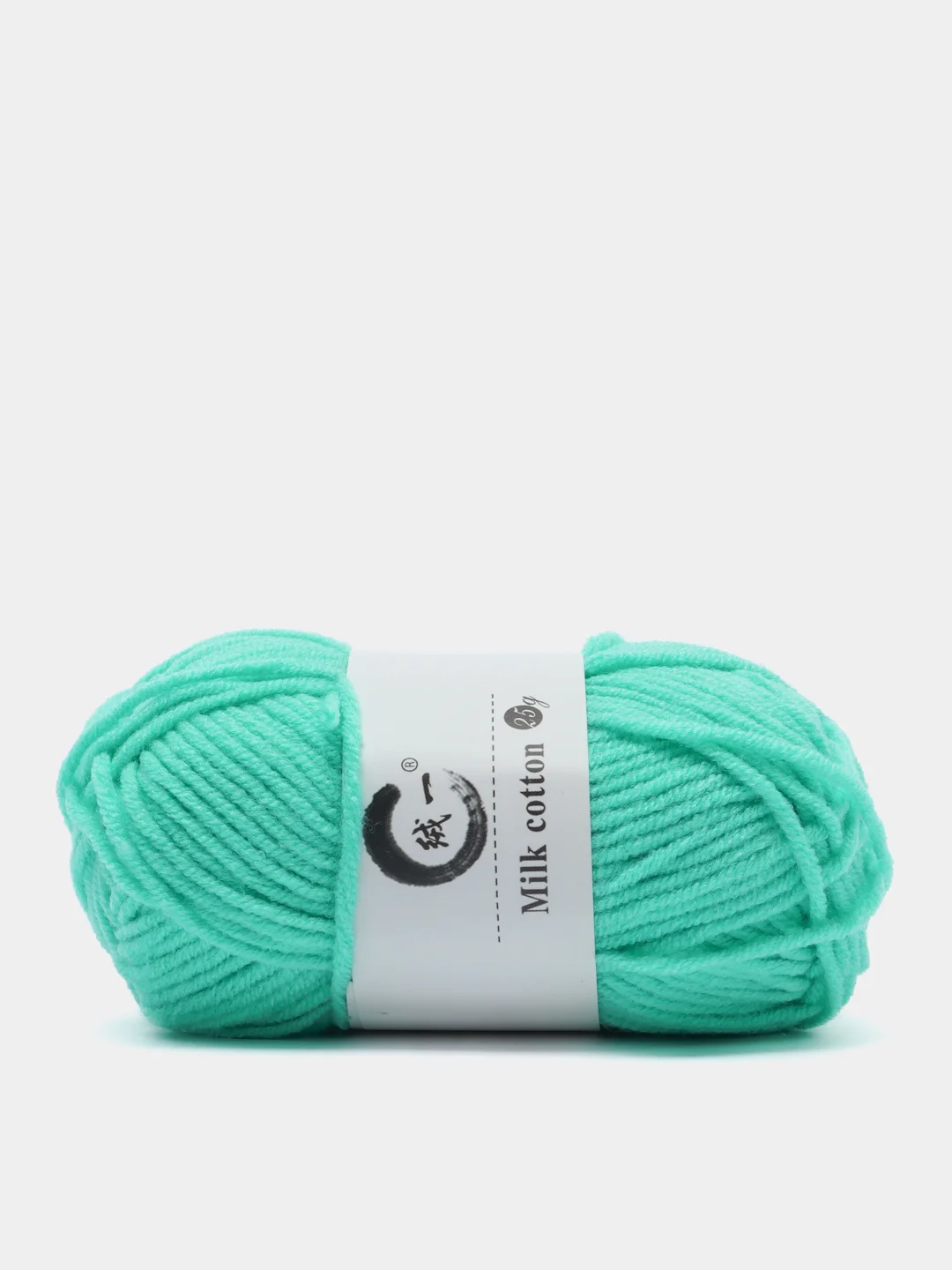 Зеленый пряжа детская хлопковая "Milk cotton", 25 г