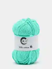 Зеленый пряжа детская хлопковая "Milk cotton", 25 г