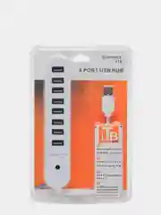Черный адаптер переходник для ноутбука, разветвитель 8 USB, 2 цвета