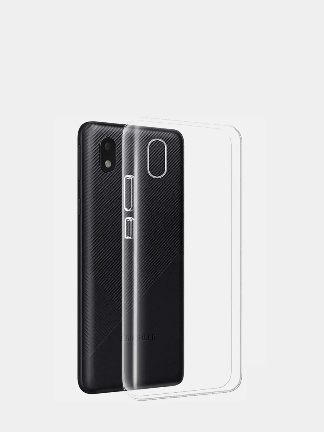 Чехол Samsung Galaxy A01 Core, Самсунг Галакси А01 Кор, прозрачный, силиконовый