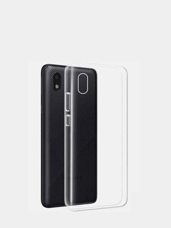 Чехол Samsung Galaxy A01 Core, Самсунг Галакси А01 Кор, прозрачный, силиконовый