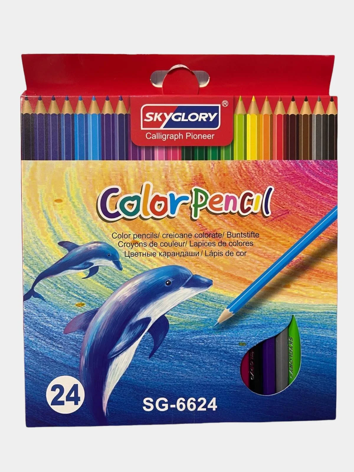 Набор цветных карандашей 24 штуки / Color Pencil/Карандаши для рисования/Цветные карандаши