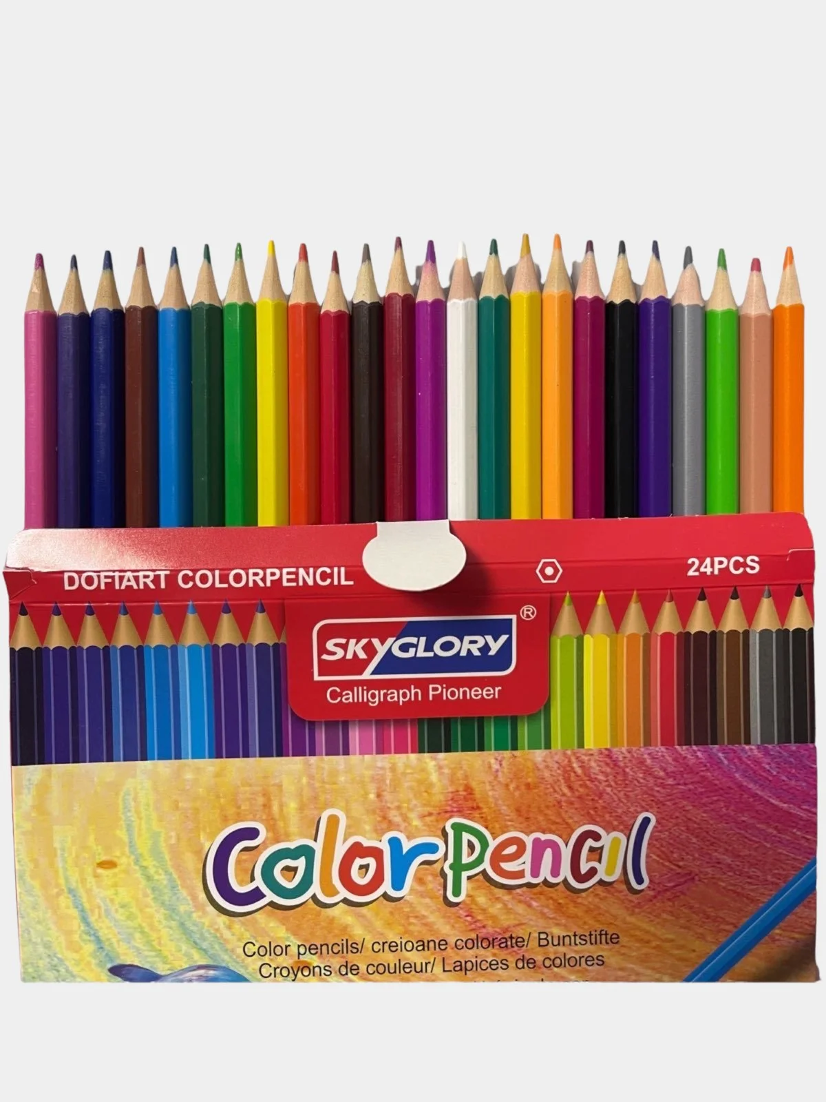 Набор цветных карандашей 24 штуки / Color Pencil/Карандаши для рисования/Цветные карандаши