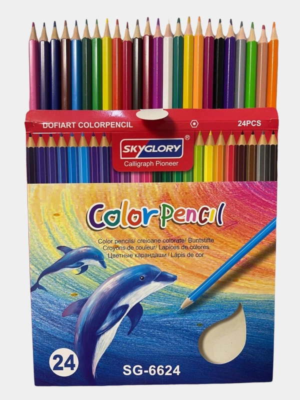 Набор цветных карандашей 24 штуки / Color Pencil/Карандаши для рисования/Цветные карандаши