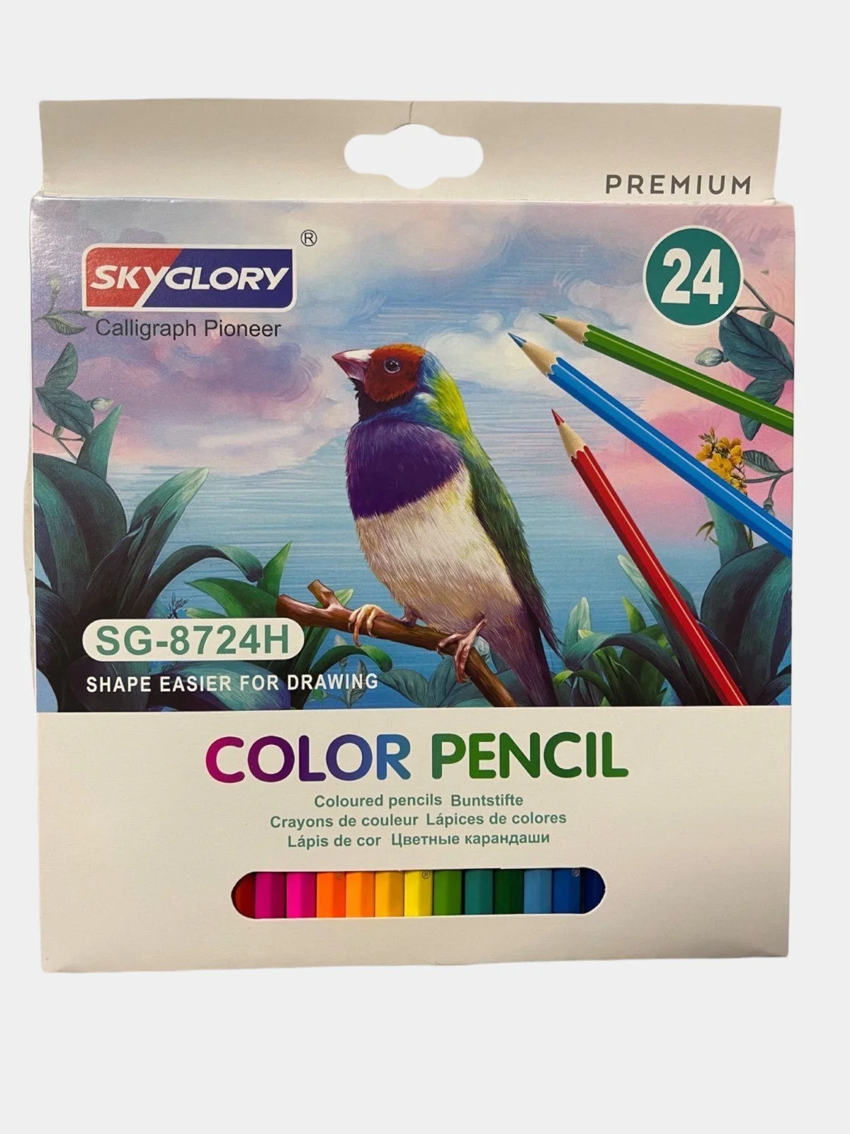 Набор цветных карандашей 24 штуки / Color Pencil/Карандаши для ...