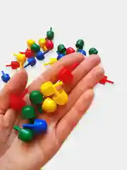 Мозаика детская, круглая, развивающая, пластмассовая, 80 фишек
