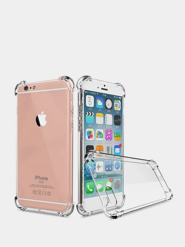 Чехол для iPhone всех моделей, силиконовый, прозрачный