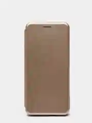 Золотой чехол-книжка для Realme C12 Реалми С12 книжка с магнитным замком, карман для карты