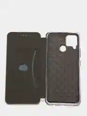 Золотой чехол-книжка для Realme C12 Реалми С12 книжка с магнитным замком, карман для карты