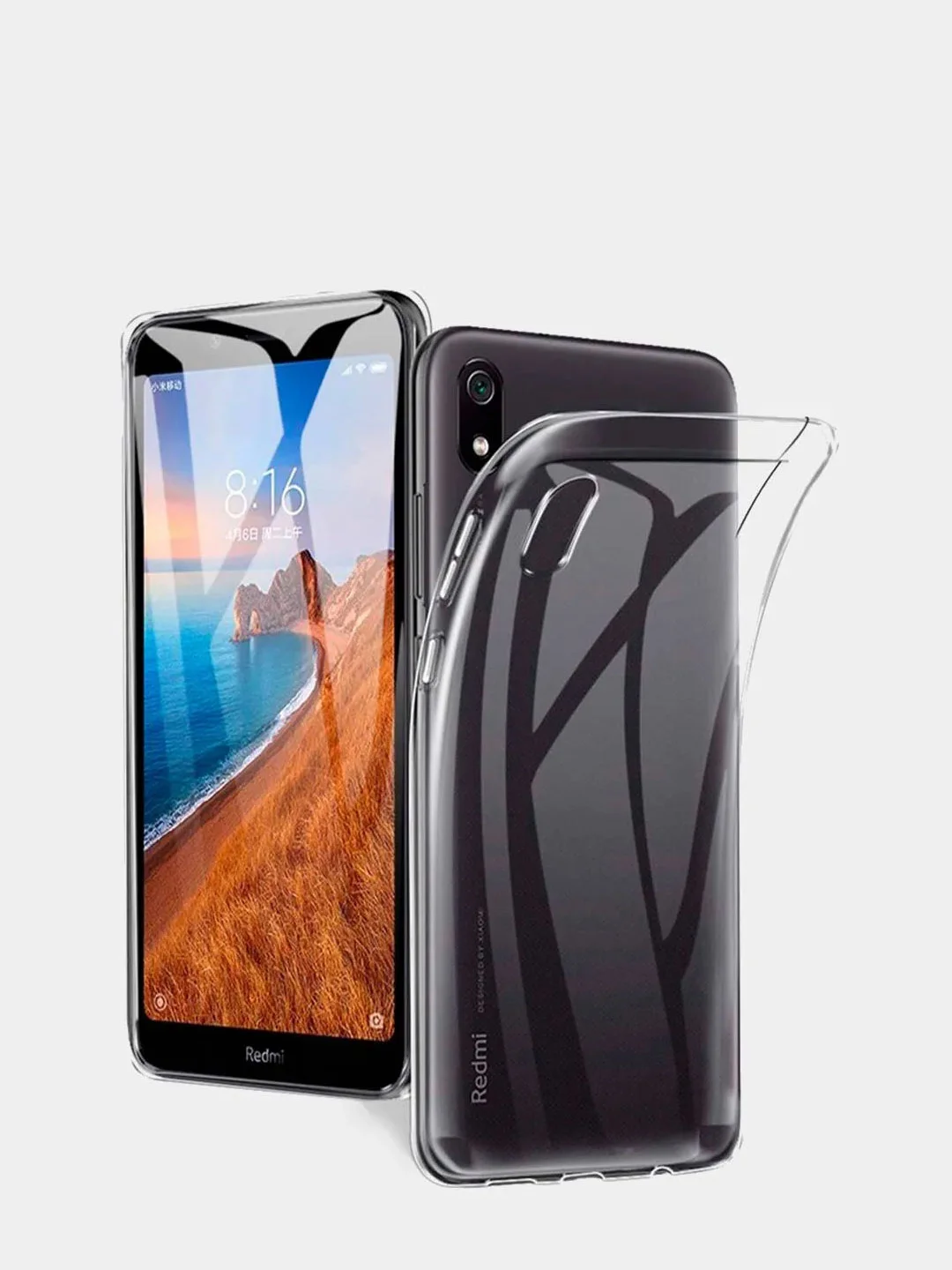 Чехол силиконовый ультратонкий для Xiaomi Redmi 7A, 8A, 9A, 9C прозрачный