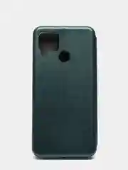 Золотой чехол-книжка для Realme C12 Реалми С12 книжка с магнитным замком, карман для карты