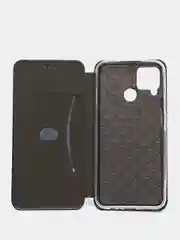 Золотой чехол-книжка для Realme C12 Реалми С12 книжка с магнитным замком, карман для карты