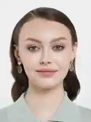 Горчичный серьги женские золотые