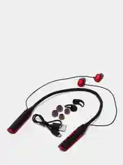 Красный беспроводные наушники-вкладыши в чехле / Bluetooth наушники для спорта / Блютуз гарнитура