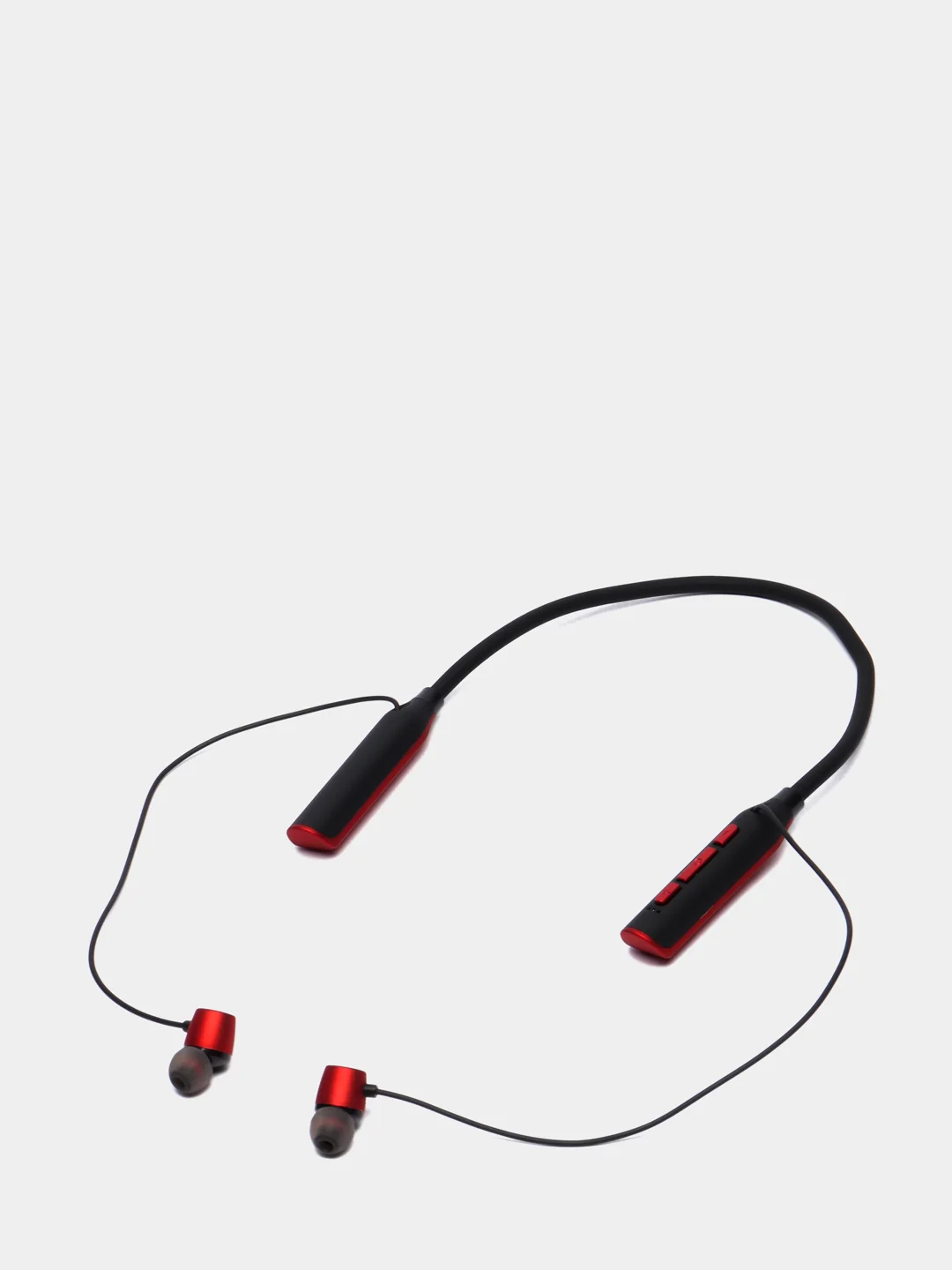 Красный беспроводные наушники-вкладыши в чехле / Bluetooth наушники для спорта / Блютуз гарнитура