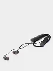 Черный беспроводные наушники-вкладыши в чехле / Bluetooth наушники для спорта / Блютуз гарнитура