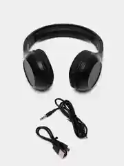 Черный беспроводные полноразмерные наушники с микрофоном Borofone BO12 extra bass