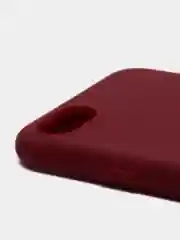 Бордовый чехол силиконовый на iPhone 5, 5s, 6, 6s, 7, 8, SE 2020, X, XR, XS Max, 12 14 Pro, 13 mini