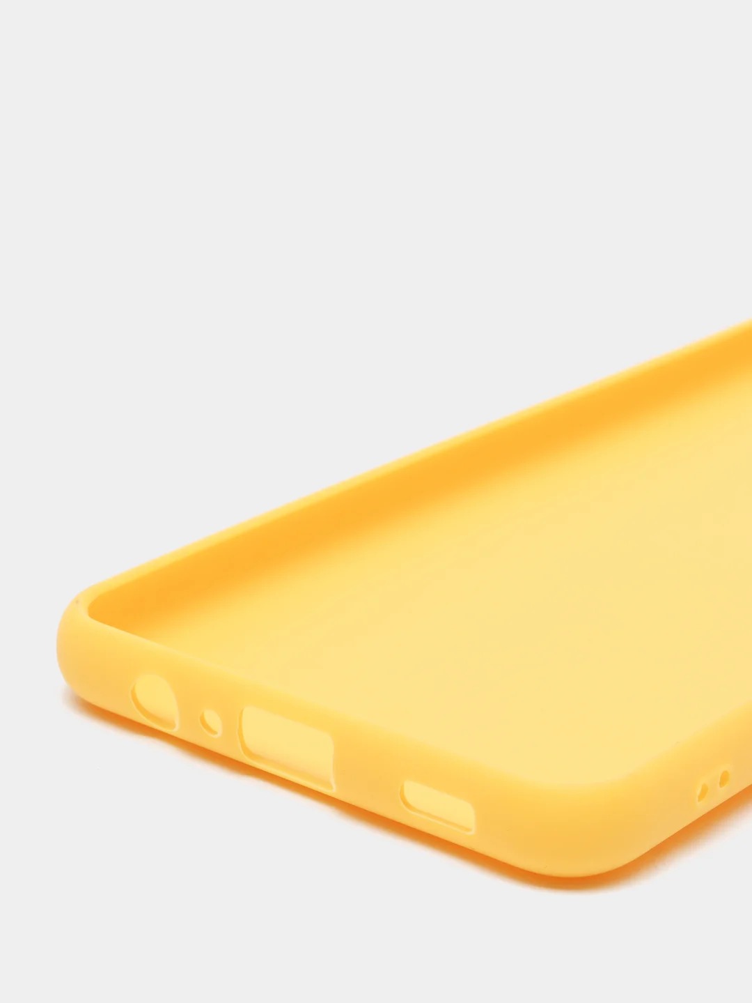 Желтый чехол Samsung Galaxy A02 (2021), силиконовый