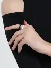 Алый кольцо из крупного бисера набор