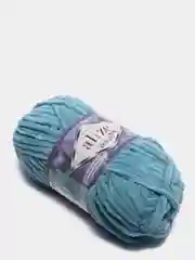 Лазурный пряжа плюшевая Alize Velluto