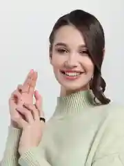 Голубой кольца стальные,с вращающейся цепочкой