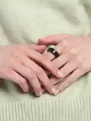 Синий кольцо титановое унисекс