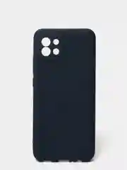 Синий силиконовый чехол Samsung Galaxy A03 (Самсунг Галакси А03) прозрачный
