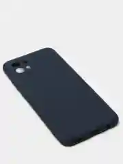 Синий силиконовый чехол Samsung Galaxy A03 (Самсунг Галакси А03) прозрачный