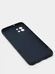 Синий силиконовый чехол Samsung Galaxy A03 (Самсунг Галакси А03) прозрачный