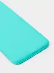 Бирюзовый силиконовый чехол Samsung Galaxy A03 (Самсунг Галакси А03) прозрачный