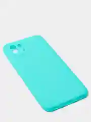 Бирюзовый силиконовый чехол Samsung Galaxy A03 (Самсунг Галакси А03) прозрачный