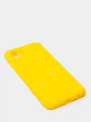 Желтый силиконовый чехол Samsung Galaxy A03 (Самсунг Галакси А03) прозрачный