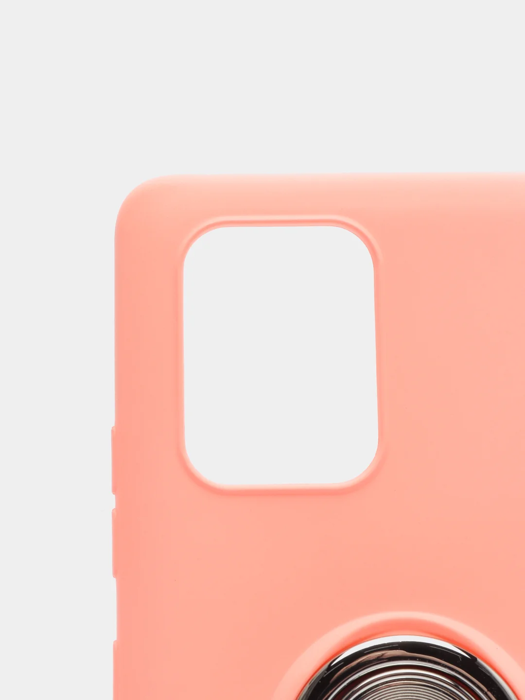 Коралловый чехол Samsung Galaxy S10 Lite, Самсунг Галакси С10 Лайт силиконовый с кольцом-держателем