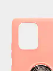 Коралловый чехол Samsung Galaxy S10 Lite, Самсунг Галакси С10 Лайт силиконовый с кольцом-держателем