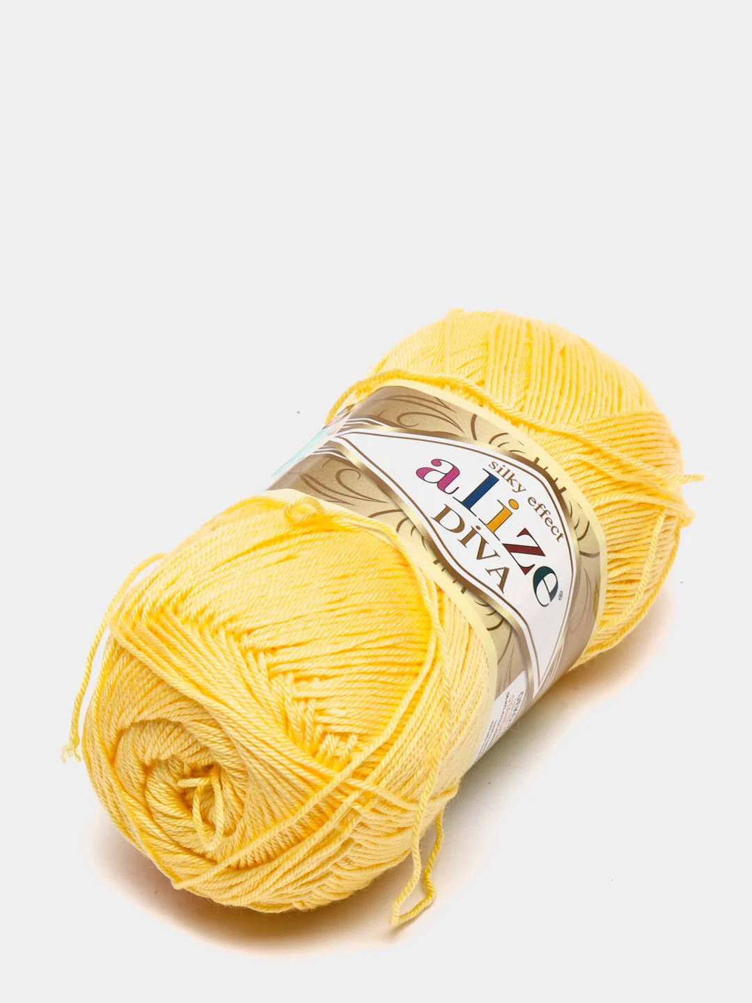 Светло-жёлтый пряжа Alize Diva 100% Микрофибра 100г 350м